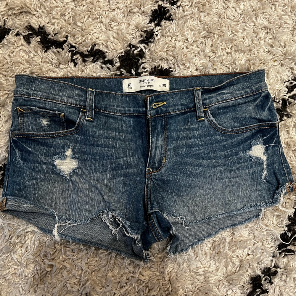 Gilly Hicks Sydney denim shorts cheeky stretch size 10 w30